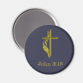 John 3:16 magnet (Vorderseite/Rückseite)