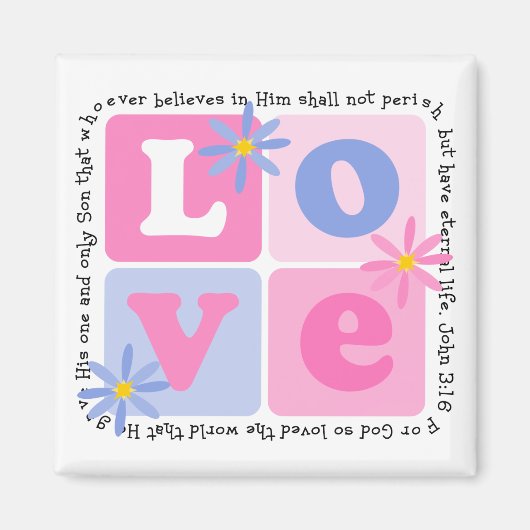 John 3:16 Magnet (Vorne)