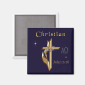 John 3:16 magnet (Vorderseite/Rückseite)