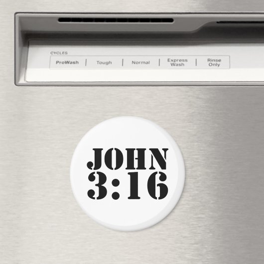 JOHN 3:16 Magnet for fridge or (In Situ (Geschirrspüler))