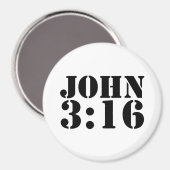 JOHN 3:16 Magnet for fridge or (Vorderseite/Rückseite)