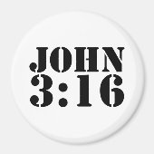 JOHN 3:16 Magnet for fridge or (Vorne)