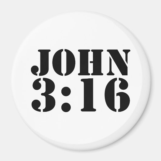 JOHN 3:16 Magnet for fridge or (Vorne)