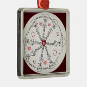 John-3:16 Mandala Silbernes Ornament (Rechts)