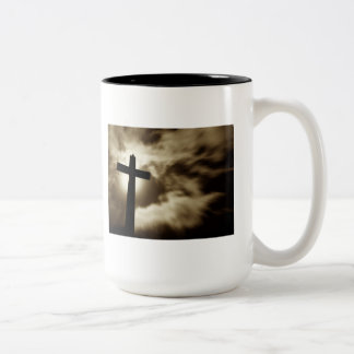 John-3:16 mit Kreuz zwei tonen Kaffee-Tasse Zweifarbige Tasse