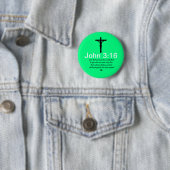John-3:16 mit Schrifts-Grün-Knopf Button (Beispiel)