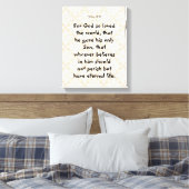 John 3: 16 | Motivierend Biokotierungen Verse Leinwanddruck (Insitu (Schlafzimmer))