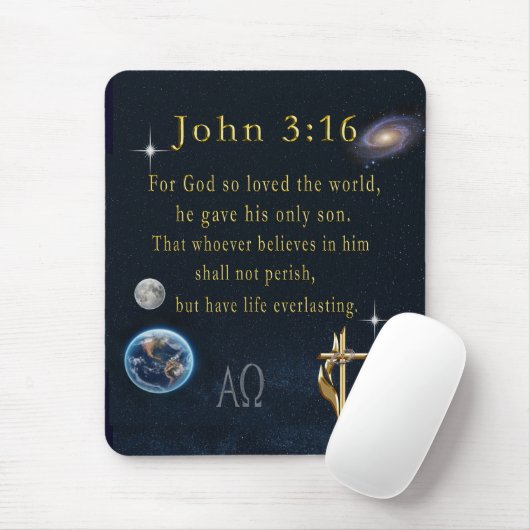 John 3:16 mousepad (Mit Mouse)