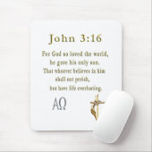 John 3:16 mousepad (Mit Mouse)