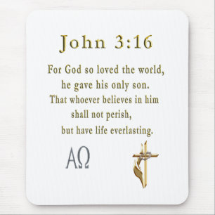 John 3:16 mousepad
