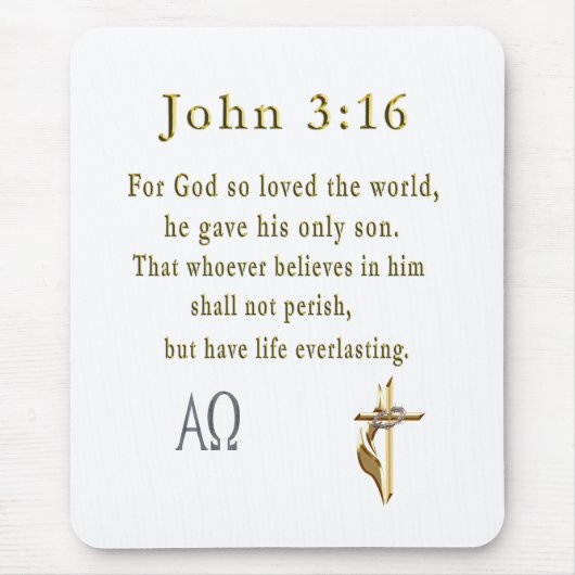 John 3:16 mousepad (Vorne)