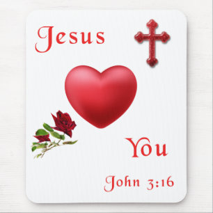 John 3:16 mousepad