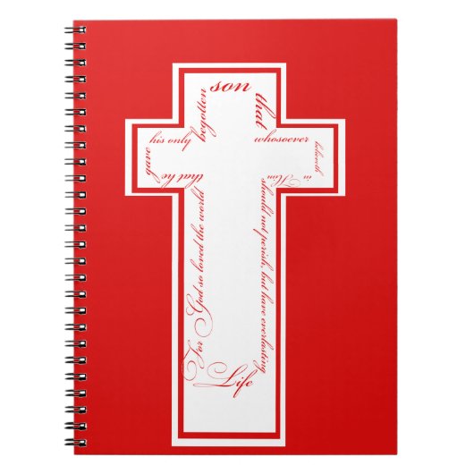 John 3:16 Notebook Notizblock (Vorderseite)