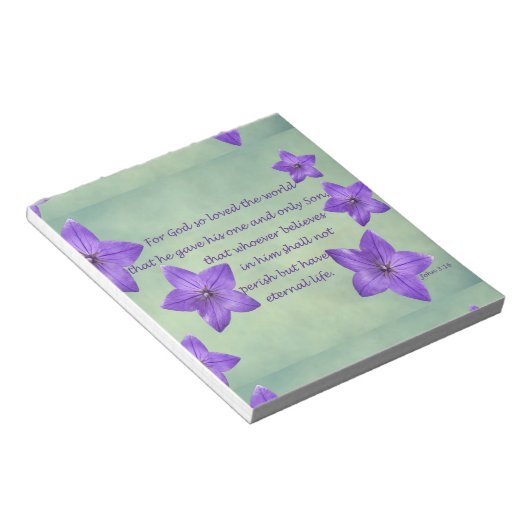 John 3:16 notizblock (angewinkelt)