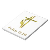 John 3:16 notizblock (Rotiert)