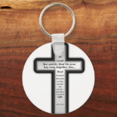 John 3:16 Nur Kreuz Schlüsselanhänger (Vorderseite)