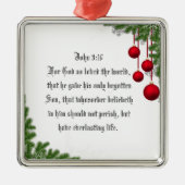 JOHN 3:16 ORNAMENT AUS METALL (Vorne)