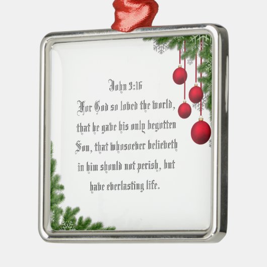 JOHN 3:16 ORNAMENT AUS METALL (Links)