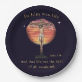 John 3:16 pappteller (Vorderseite)