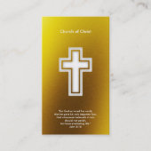 John-3:16 % pipe% religiöses Kreuz Visitenkarte (Vorderseite)