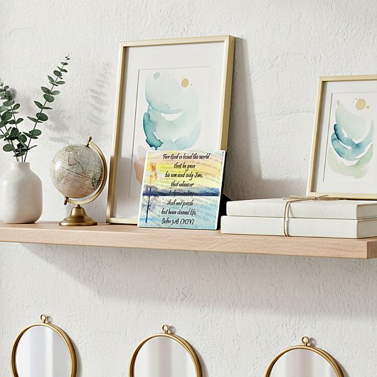 John 3:16 Plaque Fotoplatte