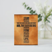 John 3:16 Postcard Postkarte (Stehend Vorderseite)