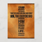 John 3:16 Postcard Postkarte (Vorderseite)