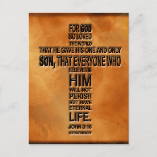 John 3:16 Postcard Postkarte (Vorderseite)
