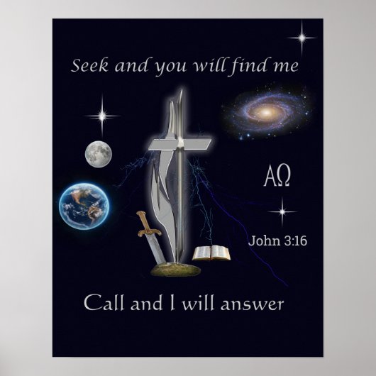 John 3:16 poster (Vorne)