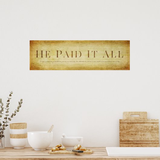 John 3:16 poster (Küche)