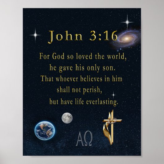 John 3:16 poster (Vorne)