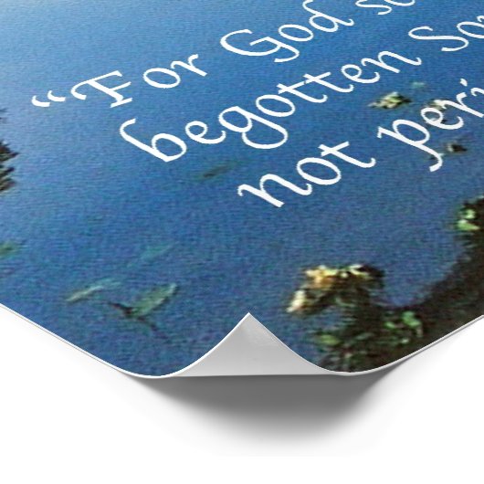 John 3:16 poster (Ecke)