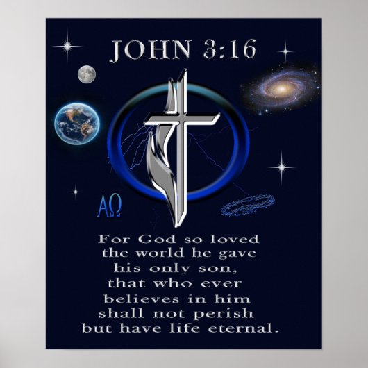 John 3:16 poster (Vorne)