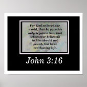 John 3:16 poster (Vorne)
