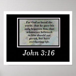 John 3:16 poster