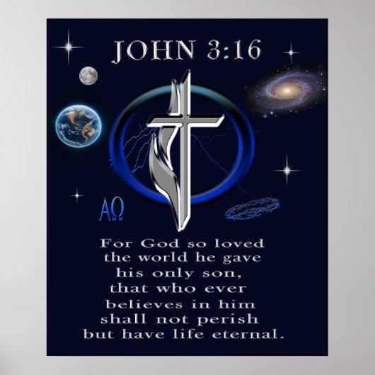 John 3:16 Poster (Vorne)
