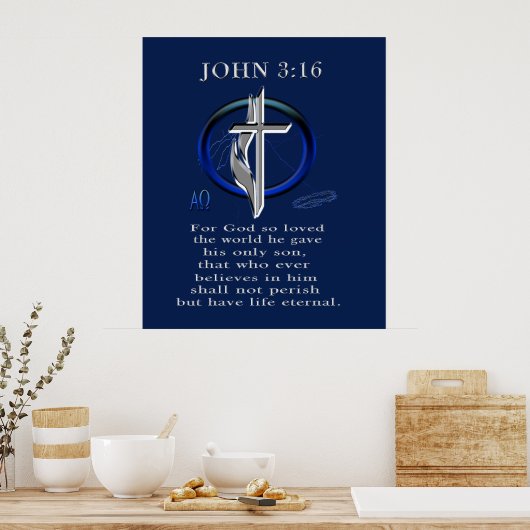 John 3:16 poster (Küche)