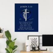 John 3:16 poster (Heimbüro)
