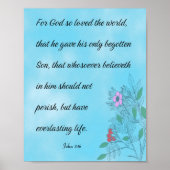 John 3:16 poster (Vorne)