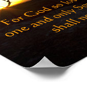 John 3:16 Poster (Ecke)