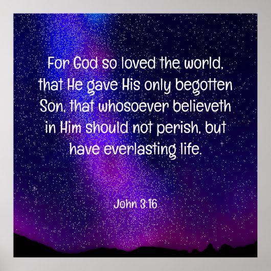 John 3:16 poster (Vorne)