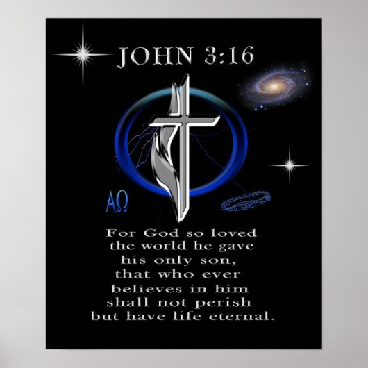 John 3:16 poster (Vorne)