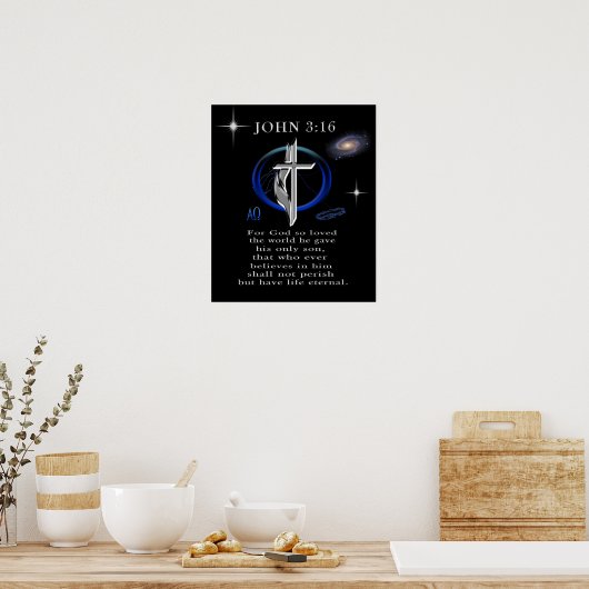 John 3:16 poster (Küche)