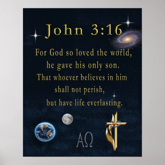 John 3:16 poster (Vorne)