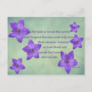 John 3:16 postkarte