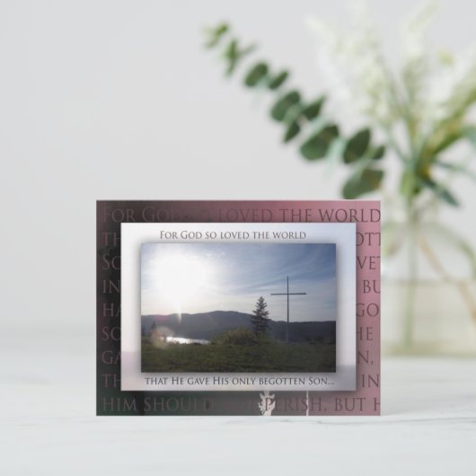 John 3:16 postkarte (Stehend Vorderseite)