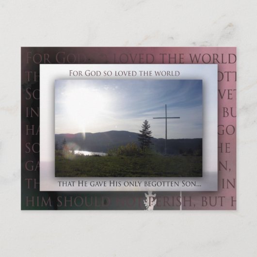 John 3:16 postkarte (Vorderseite)