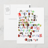 John 3:16 postkarte (Vorne/Hinten)