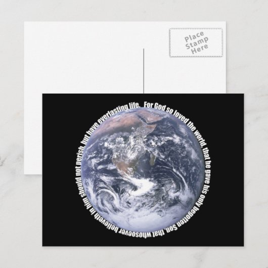 John 3:16 postkarte (Vorne/Hinten)