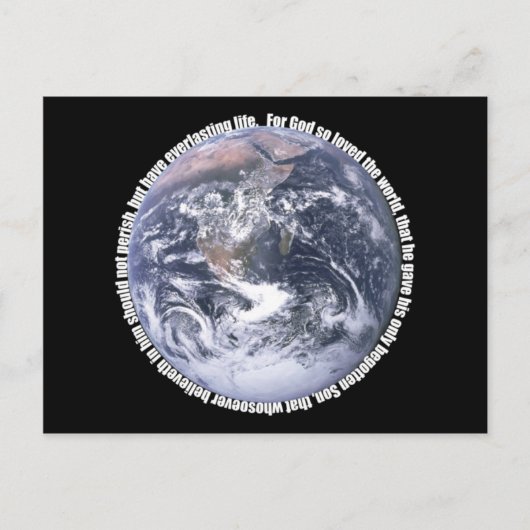 John 3:16 postkarte (Vorderseite)